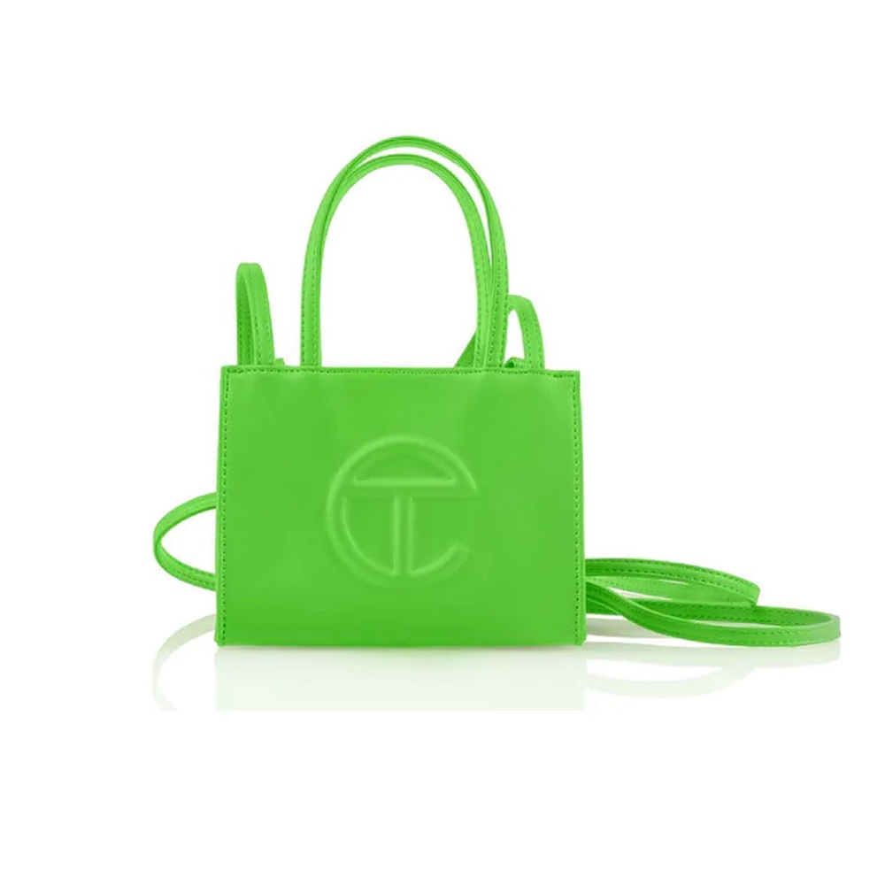 Highlighter Green Small Telfar Bag